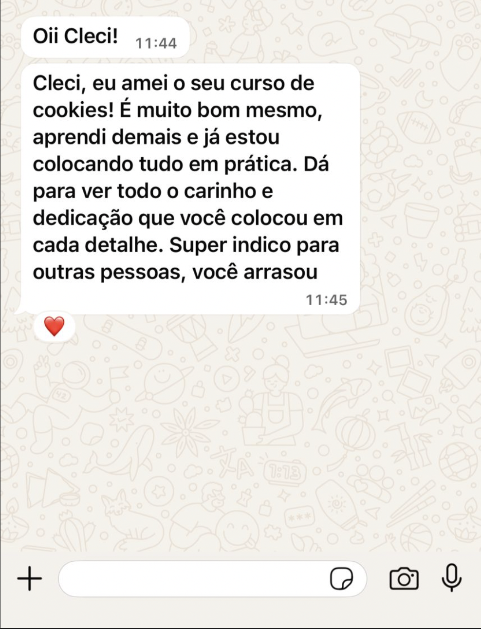 Lista de aulas do curso